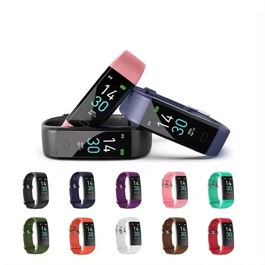 Bracelet connecté Fitness Tracker Bluetooth - Noir - Surveillance de la santé - Compatibilité Bracelet connecté Fitness Tracker Bluetooth - Noir - Surveillance de la santé - Compatibilité